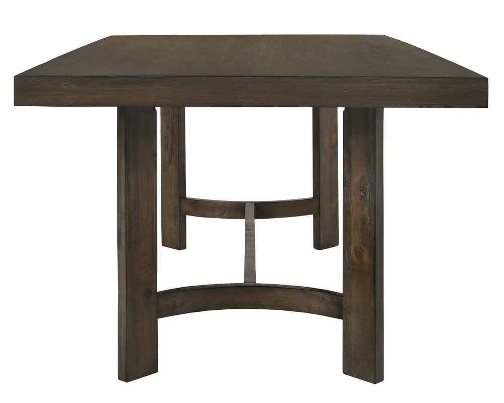 Farren Espresso Wood Rectangular Dining Table Aetna Stores