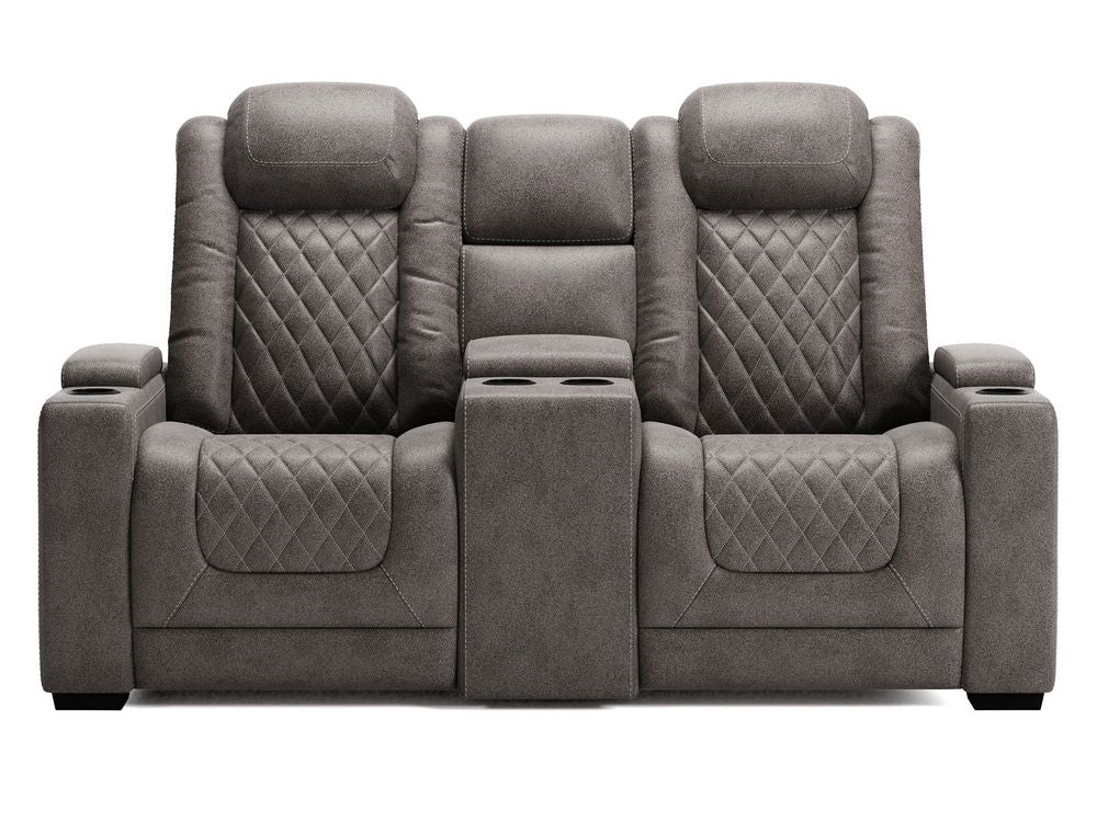 Hyllmont Gray Power Recliner Loveseat Aetna Stores
