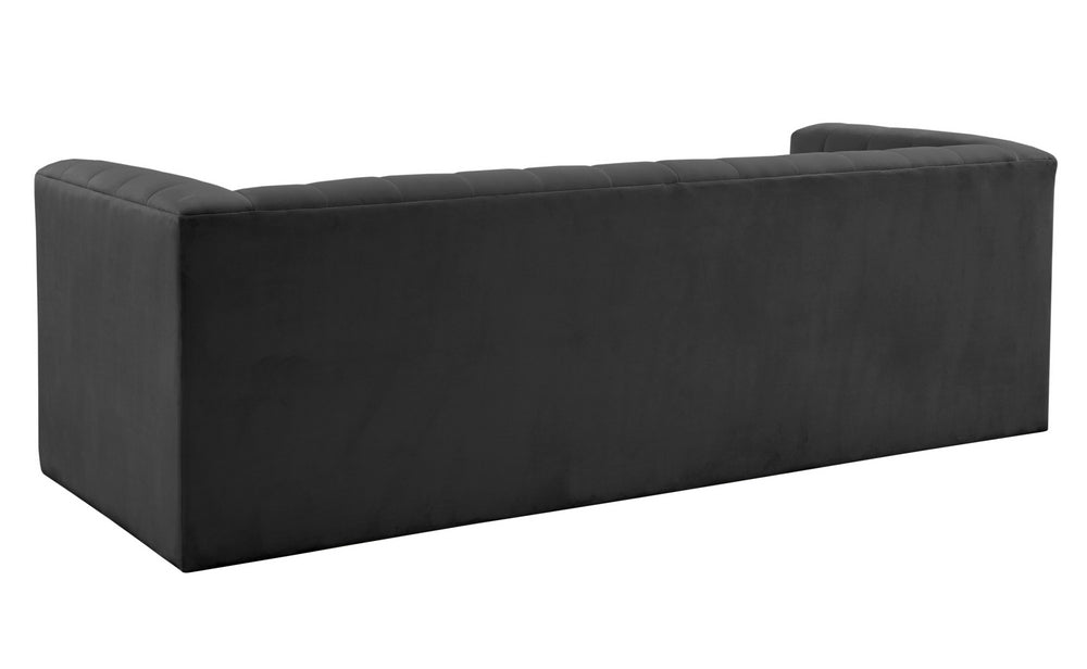 Norah Modern Black Velvet Sofa (Oversized) Aetna Stores