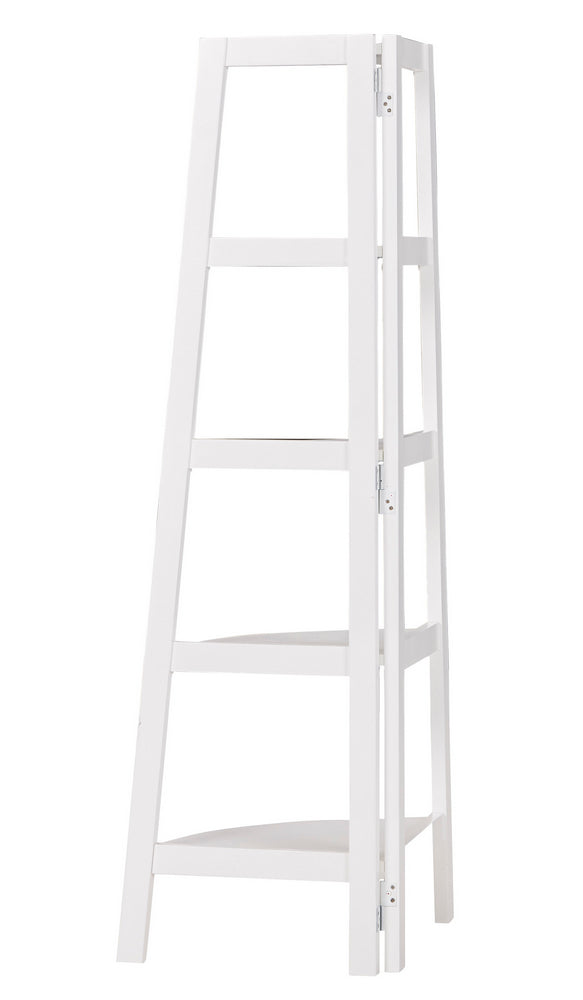 Bernmore White Wood Corner Shelf Aetna Stores