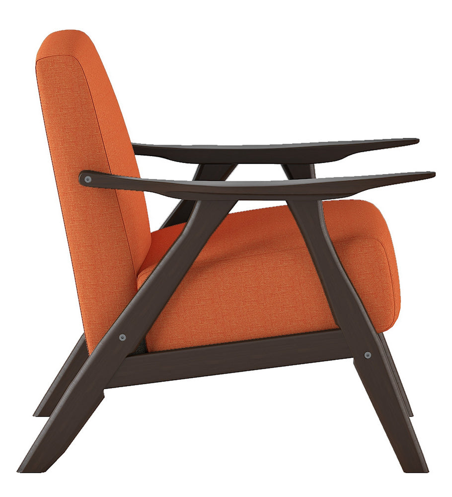 Damala Orange Fabric Accent Chair Aetna Stores