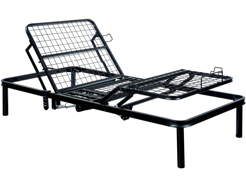 Framos Black Adjustable Twin XL Bed Frame Aetna Stores