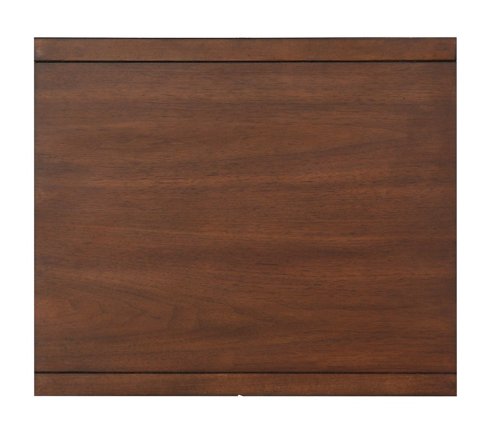 Frolic Brown Wood End Table with Drawer Aetna Stores