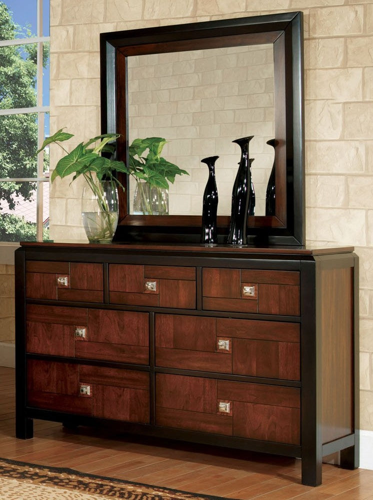 Patra Acacia/Walnut Wood Dresser Aetna Stores