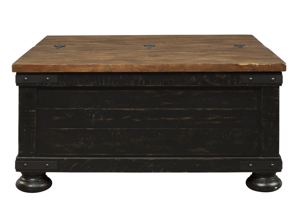 Valebeck Black/Brown LiftTop Coffee Table Aetna Stores