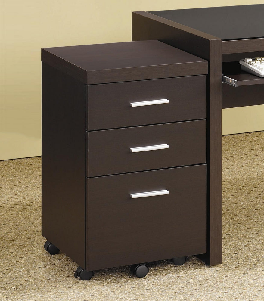 Skylar Cappuccino Wood L-Shaped Computer Desk With Storage – Aetna Stores