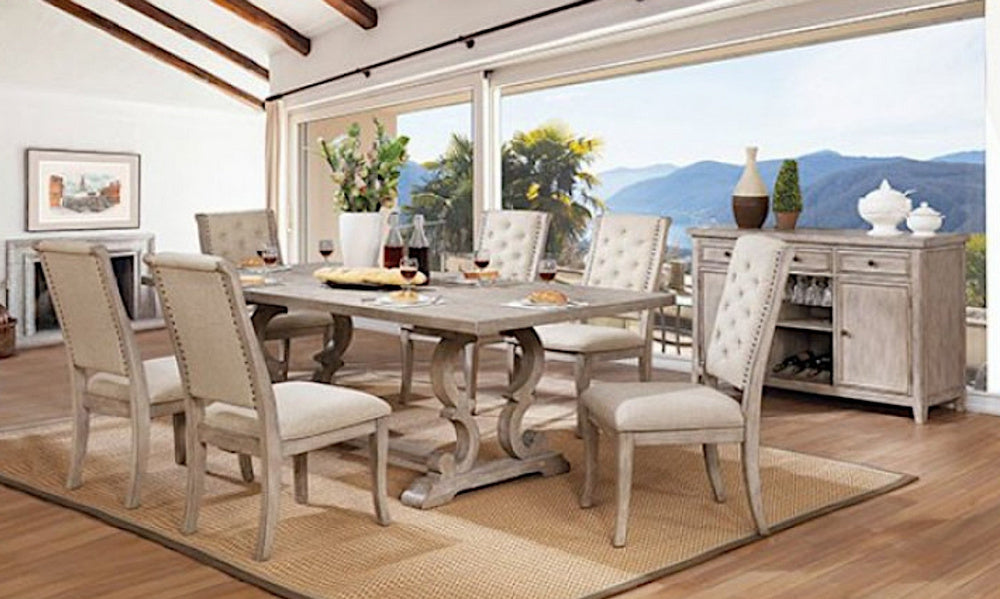 Patience 2 Rustic Natural Wood Side Chairs Aetna Stores