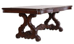 Moira Brown Wood Dining Table (Oversized)