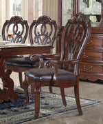 Moira 7-Pc Brown Wood Dining Set