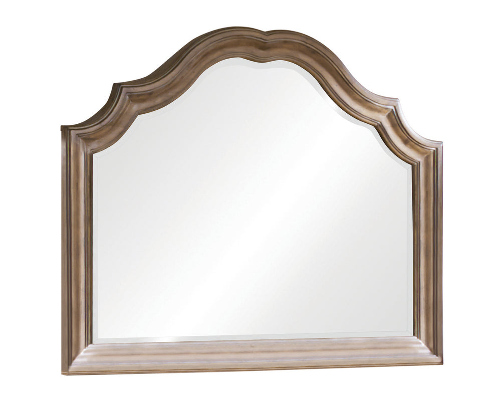 Ilana Antique Linen Pine Wood Frame Dresser Mirror