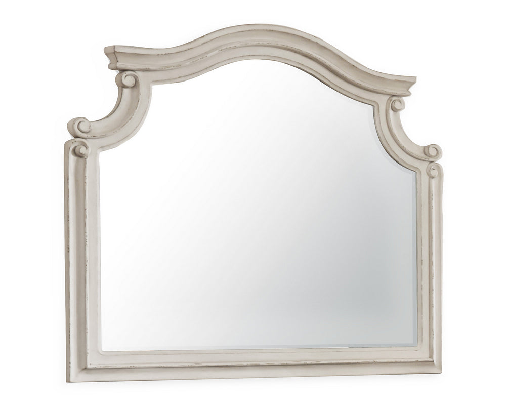 Moerani White Wood Frame Dresser Mirror
