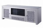 Noralie Mirrored Glass/Faux Diamonds TV Stand