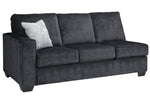 Altari 2-Pc Slate Chenille RAF Sectional (Oversized)