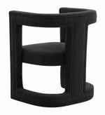 Ada Black Boucle Upholstered Chair