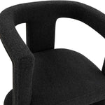 Ada Black Boucle Upholstered Chair