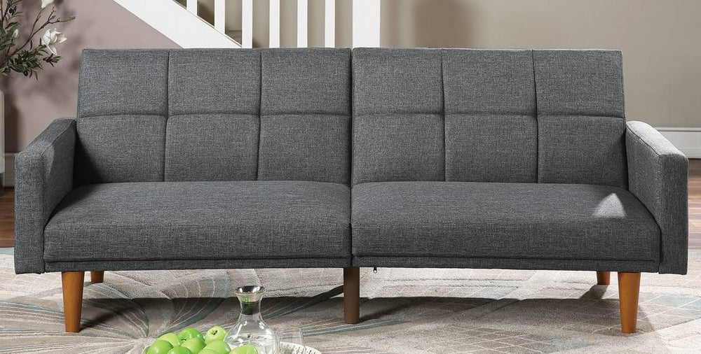 Adalynn Blue Grey Linen-Like Fabric Adjustable Sofa