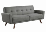 Hilda Grey Fabric 2-Seat Sofa Bed