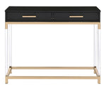 Adiel Black Metal/Gold Metal Console Table