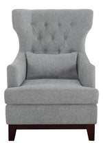 Adriano Light Gray Fabric Accent Chair