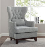 Adriano Light Gray Fabric Accent Chair