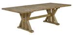 Alba Rustic Oak Wood Dining Table