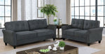 Alissa Gray Fabric Tufted Loveseat