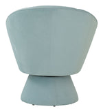 Allora Contemporary Light Blue Velvet Accent Chair