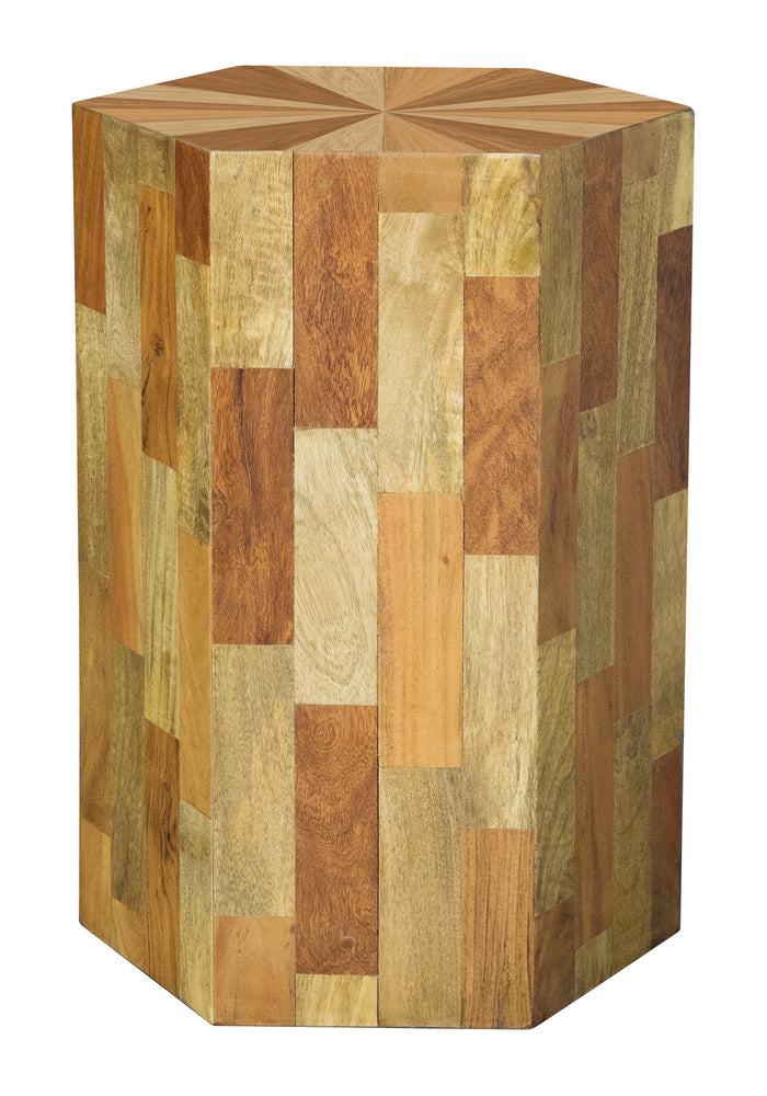 Amabella Natural Solid Mango/Solid Acacia Wood Accent Table