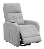 Amadea Grey Fabric Power Lift Massage Recliner