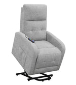 Amadea Grey Fabric Power Lift Massage Recliner