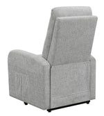 Amadea Grey Fabric Power Lift Massage Recliner