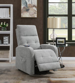 Amadea Grey Fabric Power Lift Massage Recliner