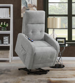 Amadea Grey Fabric Power Lift Massage Recliner