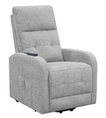 Amadea Grey Fabric Power Lift Massage Recliner