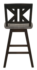 Amsonia 2 Distressed Gray/Black Counter Height Chairs