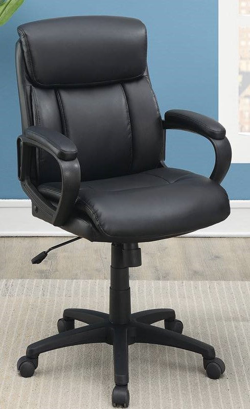 Ananta Black Faux Leather Office Chair