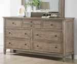 Anneke Wire-Brushed Warm Gray Wood Dresser