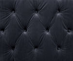 Ansario Charcoal Velvet Tufted Chair