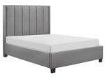 Anson Gray Faux Leather King Platform Bed