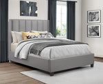 Anson Gray Faux Leather King Platform Bed