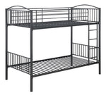 Anson Gunmetal Finish Steel Twin/Twin Bunk Bed