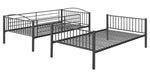 Anson Gunmetal Finish Steel Twin/Twin Bunk Bed