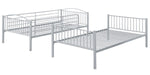 Anson Silver Finish Steel Twin/Twin Bunk Bed