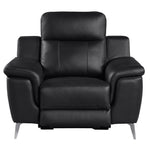 Antonio Black Top Grain Leather Power Recliner