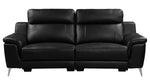 Antonio Black Top Grain Leather 2-Seat Power Recliner Sofa