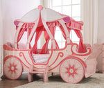 Arianna Pink High Gloss Wood Twin Bed