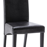 Art 2 Black Faux Leather/Wood Side Chairs