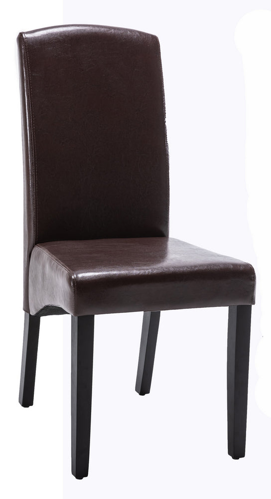 Art 2 Brown Faux Leather/Wood Side Chairs