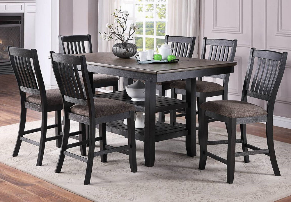 Artemis Dark Coffee Wood Counter Height Table