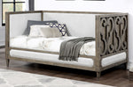 Artesia Tan Linen/Salvaged Natural Wood Twin Daybed